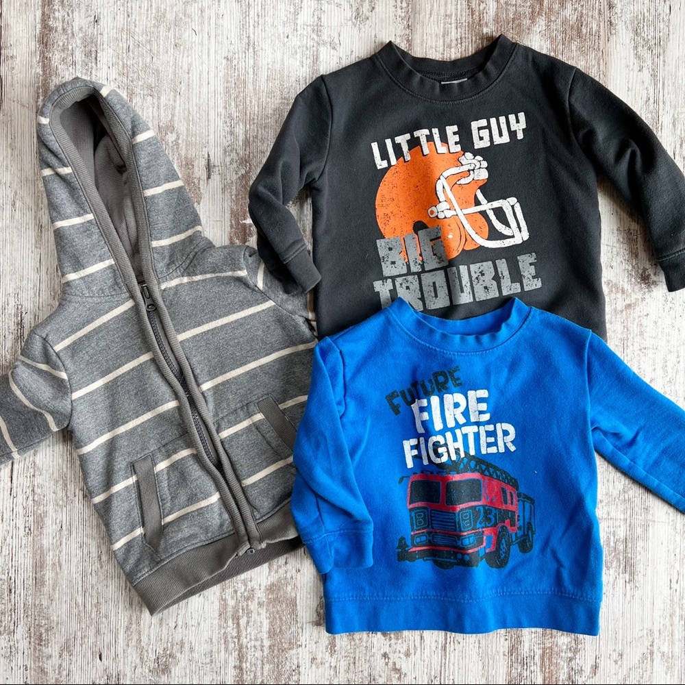 Circo Toddler Sweatshirt & Hoodie Bundle Lot - 3 Items 2T